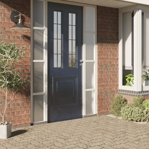 vidaXL Fensterfolie Statisch Matt Grau 45x2000 cm PVC