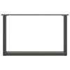 vidaXL Couchtischbeine U-Form 2 Stk. Anthrazit 70x(42-43) cm Stahl