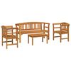 vidaXL Gartenrosen-Lounge-Set 4 pcs Natur Massivholz Akazie