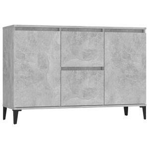 vidaXL Sideboard Betongrau 102x35x70 cm Holzwerkstoff