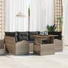 vidaXL Garten-Sofa-Set mit Kissen 7 pcs Grau