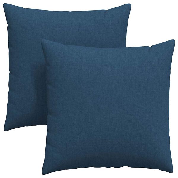 vidaXL Sofakissen 2 Stück Blau 80 x 80 cm Stoff