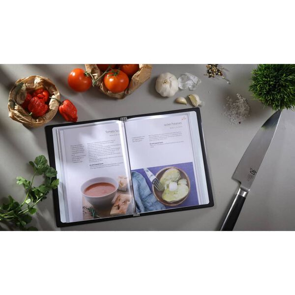 rillstab Sichtbuch A5 30 H&uuml;llen Schwarz