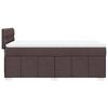 vidaXL Boxspringbett mit Matratze Dunkelbraun 80x200 cm Stoff