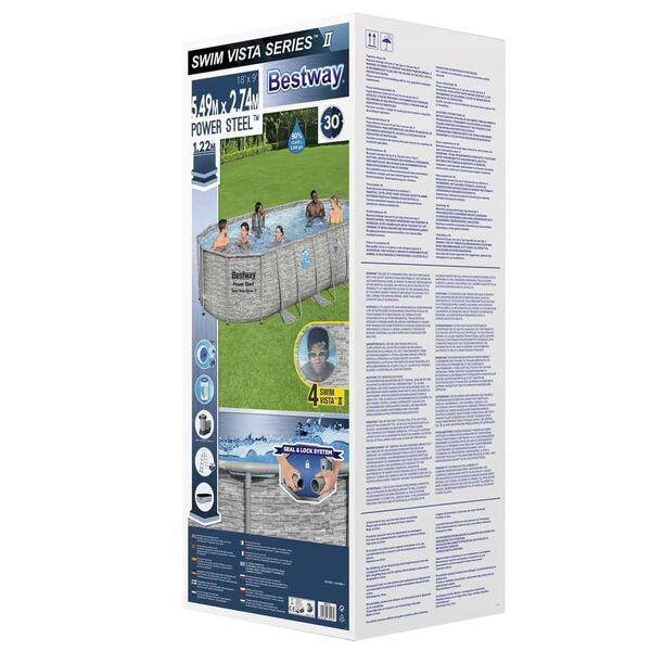 Bestway Power Steel Swim Vista Series Pool Set 549x274x122 cm