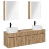 vidaXL Badezimmerschrank-Set 5 stk. Artisan-Eiche Holzwerkstoff