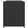 vidaXL Garten-Auflagenbox Schwarz 120x50x60 cm Poly Rattan