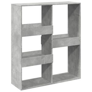 vidaXL B&uuml;cherregal/Raumteiler Betongrau 100x33x115 cm