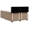 vidaXL Boxspringbett Matratze Cappuccino-Braun 160x200 cm Kunstleder