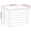 vidaXL Aufbewahrungsbox mit Speicher Natur 80 x 44,5 x 57,5 cm