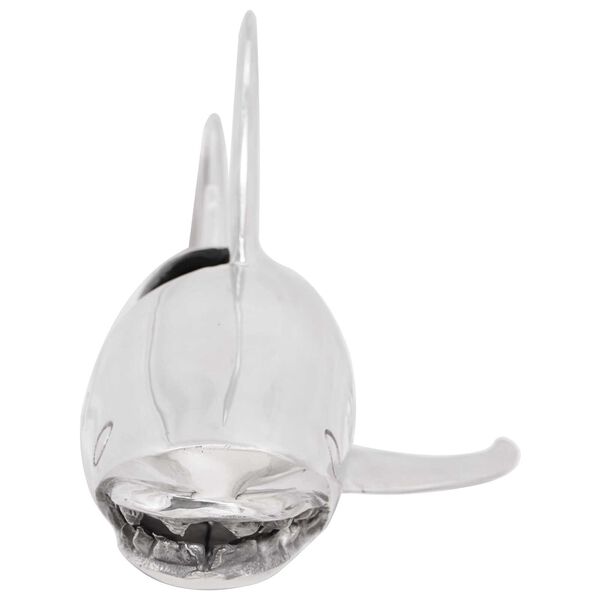 vidaXL Skulptur Silber 68 x 20 x 24 cm Aluminium