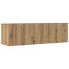 vidaXL 5-tlg. TV-Schrank-Set Wandmontage Artisan-Eiche Holzwerkstoff