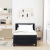 vidaXL Boxspringbett mit Matratze Schwarz 200 x 90 cm Polyester