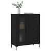 vidaXL Sideboard Schwarz 69,5x34x90 cm Holzwerkstoff