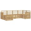vidaXL Outdoor-Sofagarnitur 6 stk. Wei&szlig; Polyester