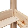 vidaXL Massivholzbett mit Regal ohne Matratze 90x190 cm Kiefer