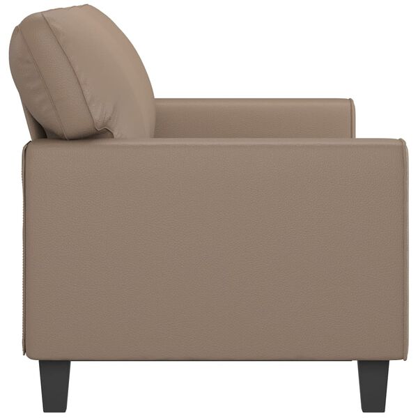 vidaXL 3-Sitzer-Sofa Cappuccino-Braun 180 cm Kunstleder