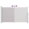 vidaXL Seitenmarkise Ausziehbar 180x300 cm Grau
