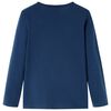 Kinder-Langarmshirt Marineblau 140