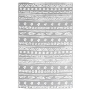 vidaXL Outdoor-Teppich ARAKIL Grau 120x180 cm PP