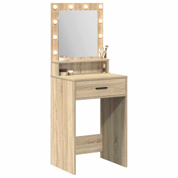 vidaXL Schminktisch Sonoma-Eiche 50 x 41 x 135 cm Holzwerkstoff