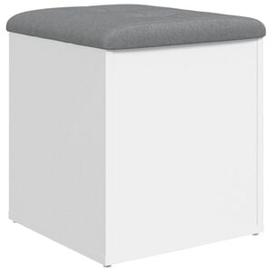 vidaXL Aufbewahrungsbank Wei&szlig; 42 x 42 x 45 cm Holzwerkstoff