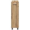 vidaXL Schrank Mit Rad Artisan-Eiche 60 x 22 x 79 cm