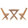 vidaXL Garten Essgruppe 3 pcs Braun Massivholz Akazie