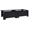 vidaXL Waschmaschinen-Podest 2 pcs Schwarz 64 x 55 x 32,5 cm Stahl