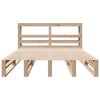 vidaXL Massivholzbett ohne Matratze 140x190 cm Kiefernholz