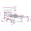 vidaXL Massivholzbett mit Regal ohne Matratze Wachsbraun 135x190 cm