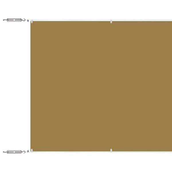 vidaXL Senkrechtmarkise Beige 60x1200 cm Oxford-Gewebe