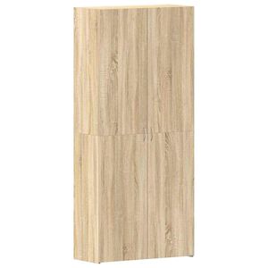 vidaXL Schuhschrank 80 x 35,5 x 180 cm Holzwerkstoff Sonoma-Eiche