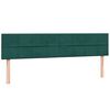 vidaXL Boxspringbett mit Matratzen Dunkelgr&uuml;n 200x210 cm Samt