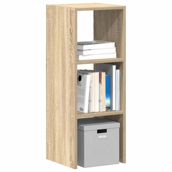 vidaXL B&uuml;cherregal Stapelbar Sonoma-Eiche 30x30x80 cm Holzwerkstoff