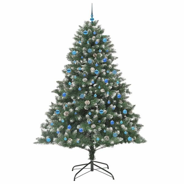 vidaXL K&uuml;nstlicher Weihnachtsbaum mit 300 LEDs mit St&auml;nder Gr&uuml;n 240 cm