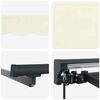 vidaXL Einziehbare Markise Creme 300 x 250 cm Polyester und Aluminium