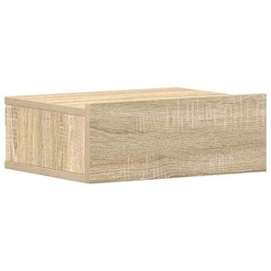 vidaXL H&auml;ngender Nachttisch Sonoma-Eiche 40x30x15 cm Holzwerkstoff