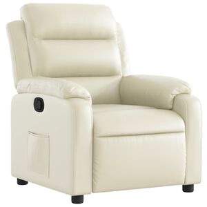 vidaXL Relaxsessel Creme Kunstleder