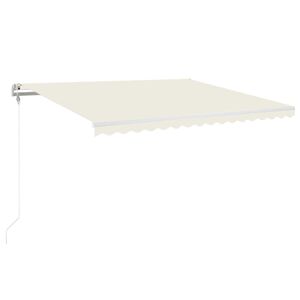 vidaXL Markise Automatisch Einziehbar 450x350 cm Creme