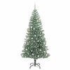 vidaXL K&uuml;nstlicher Weihnachtsbaum beschneit mit LED Licht 240 cm