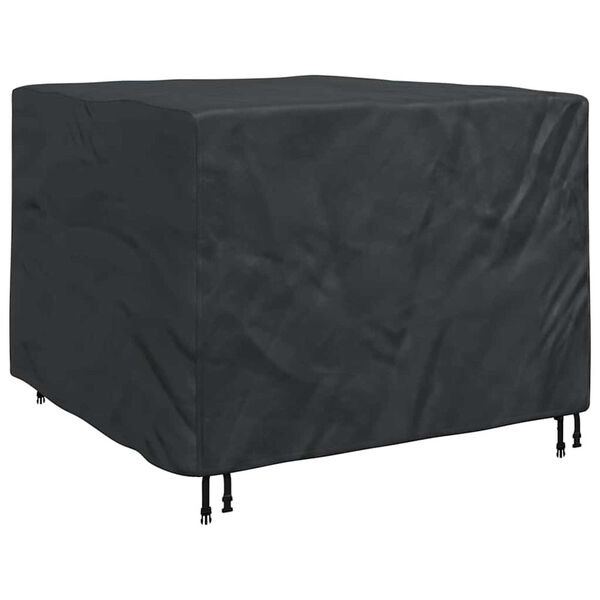 vidaXL M&ouml;belbezug Uni Schwarz 135 x 135 x 90 cm Stoff
