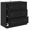 vidaXL Sideboard Schwarz Eichen-Optik 70 x 35,5 x 67,5 cm