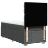 vidaXL Boxspringbett mit Matratze Dunkelgrau 90x190 cm Stoff