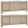 vidaXL Heizkörperabdeckung 2 pcs Braun 205 x 20,5 x 81,5 cm