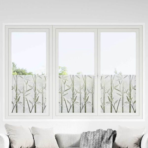 vidaXL Statisches Fensterfolie Bambus-Muster 60 x 500 cm PVC