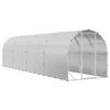 vidaXL H&uuml;hnerunterkunft Silber 800 x 200 x 200 cm Verzinkter Stahl