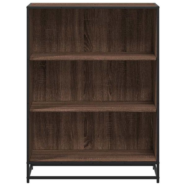 vidaXL Bücherschrank Braun Eichen-Optik 80,5x35x107,5 cm Holzwerkstoff