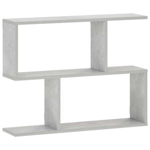 vidaXL Wandregal Betongrau 72 x 17 x 55,5 cm Holzwerkstoff