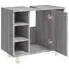 vidaXL Badschrank Grau Sonoma 60x32x53,5 cm Holzwerkstoff